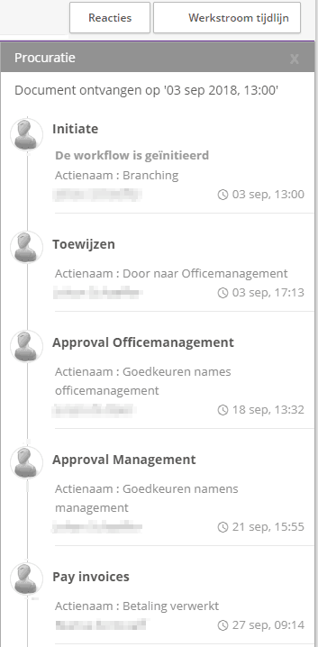 Screenshot Workflow van eVerbinding